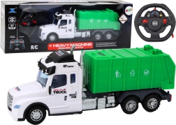 Mașină RC verde cu telecomandă cu efecte