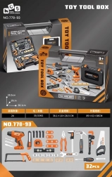 Set de unelte pentru copii, 34 piese, cu geantă