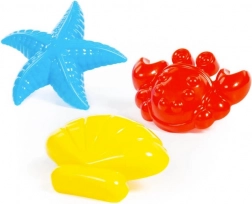 Forme de nisip Lumea marină 3 buc