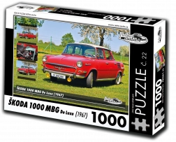 puzzle retro-mașini ŠKODA 1000 MBG De Luxe 1000 piese