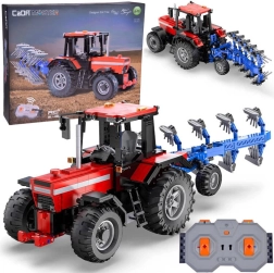 Set de construcție tractor RC cu plug 1:17, 1675 piese