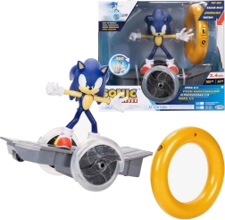 Set JAKKS SONIC THE HEDGEHOG – figurină pe vehicul cu telecomandă în formă de inel