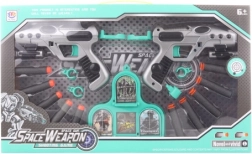 Set de pistoale spațiale cu gloanțe din spumă pentru copii 6+