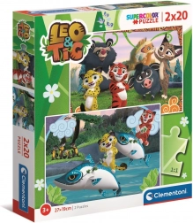 Puzzle Clementoni Leo și Tig 2×20 piese