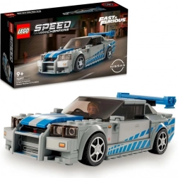 lego speed champions nissan skyline gt-r (r34) – fast & furious set de construcție
