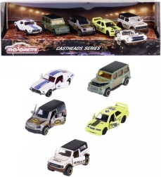 Set cadou de mașinuțe metalice CastHeads Series 1:64 (5 buc)