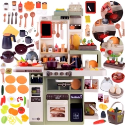 bucătărie interactivă pentru copii cu abur, apă, lumini și sunete – 88 piese