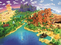 Puzzle Minecraft 500 piese de la Ravensburger