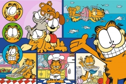 Puzzle 100 piese – Garfield cel leneș (Trefl)