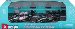 bburago formula 1 mercedes-amg f1 w15 1:43 – set de 4 mașinuțe