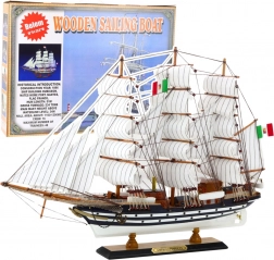 Model decorativ Navă cu pânze Amerigo Vespucci 64x46cm