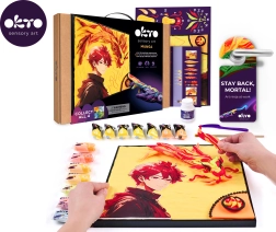 OKTO motiv manga elemente Foc – set de artă 30 × 40 cm