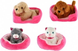 Animăluț de pluș în căsuță (22 × 24 cm)