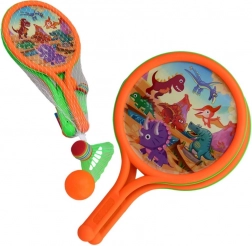 Rachete cu minge și coș pentru distracție în aer liber