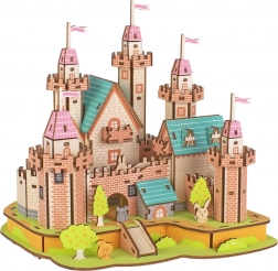 Puzzle 3D din lemn - Castel în paradis