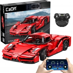 Set de construcție CaDA RC mașină sport Red Blade, 32 cm, 405 piese, Dual Mode