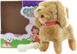 Cățeluș maro pe cablu cu telecomandă