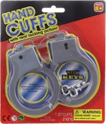 Cătușe din plastic pentru copii cu cheițe