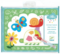 Cărți de colorat cu apă și animăluțe Djeco