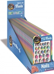 Clementoni Crazy Chic tipuri de unghii autocolante curcubeu pentru copii
