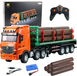 camion rc pentru transportul lemnului huina 1:18