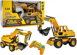 Excavator pe șenile RC cu lamă frontală 1:14