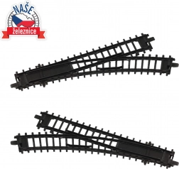 Șine – macazuri pentru trenulețe pentru copii, 2 buc.