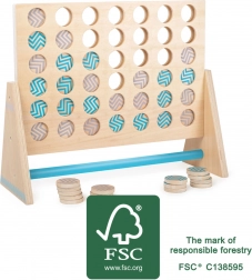 Joc din lemn Patru la rând XXL