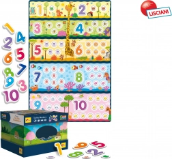 Joc Montessori tactil cu numere