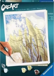 CreArt Grass in the Wind pictură după numere 24 × 30 cm