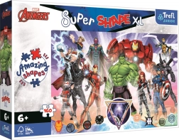 Puzzle 160 piese XL Super Shape Avengers Curaj
