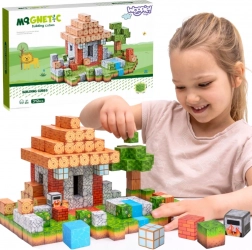 woopie set de construcție magnetică lumea cuburilor 108 piese
