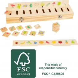 Jucărie educativă motrică din lemn pentru sortare Small Foot