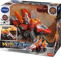 VTech Motozaur Stegozaur Lutor – jucărie interactivă 2‑în‑1 dinozaur și buggy