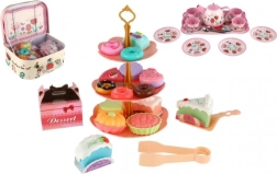 Set de ceai din tablă pentru copii în valiză