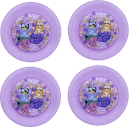 Set de farfurii pentru copii Bluey mov (4 buc.)