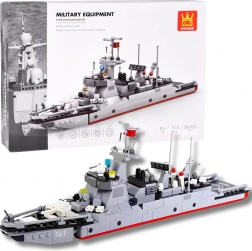 Set de construcție Wange Type 052D Destroyer – distrugător modern (376 piese)