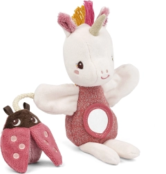 Păpuşă de mână Lilliputiens Unicorn Lena cu activităţi