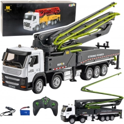 Betonieră cu pompă RC HUI NA 1:18, gri