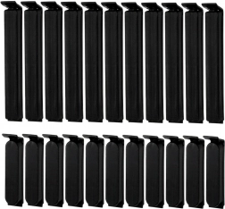 Set cleme pentru pungi 22 buc – 2 dimensiuni, negre