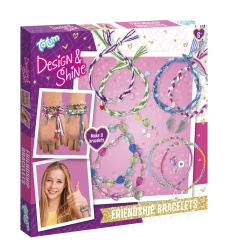 Set creativ pentru realizarea brățărilor prieteniei TOTUM Design & Shine