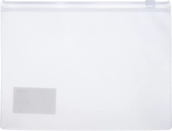 Mapă transparentă pentru documente cu fermoar