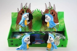 Papagal albastru de pluș breloc 9 cm