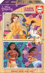 Educa puzzle din lemn prințesele Disney 25 de piese