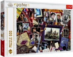 Puzzle Harry Potter 500 piese Memorii din Hogwarts Trefl