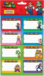 Set școlar Super Mario cu autocolante și rechizite