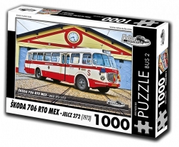 Puzzle RETRO-AUTA Škoda 706 RTO MEX – autobuz, 1000 piese