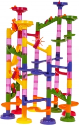 Pistă cu bile pentru copii, 105 piese