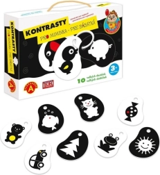 Alexander Constraste – carduri de stimulare alb-negru pentru bebeluși