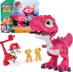 Spin Master Paw Patrol: The Dino Movie – dinozaur interactiv Rhubarb cu figurina Marshall și accesorii